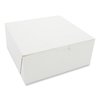 Sct Bakery Boxes, Standard, 7 x 7 x 3, White, Paper, 250PK 1517